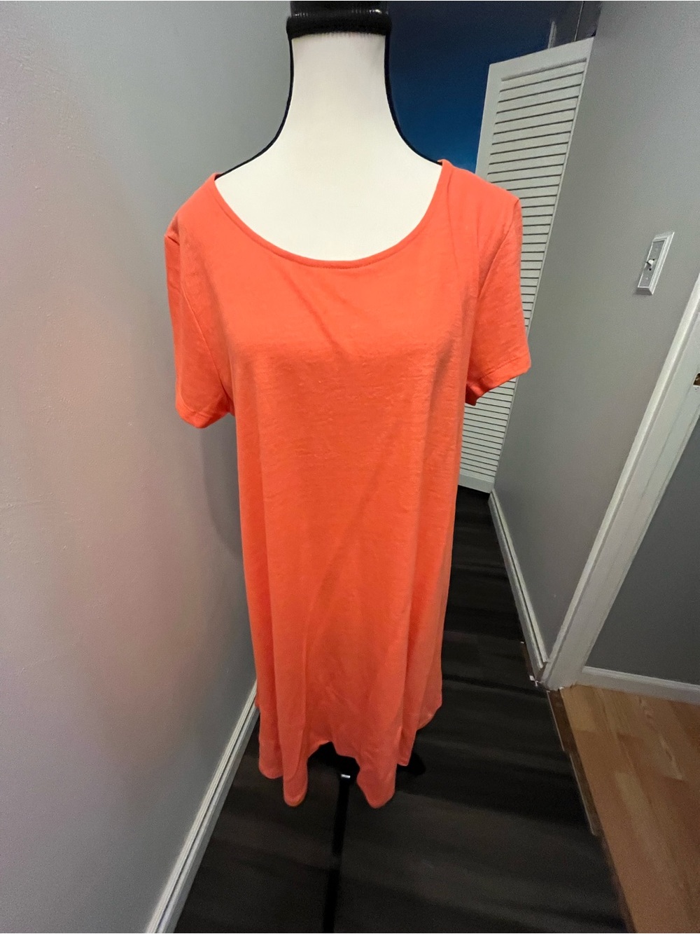 Old Navy Short Sleeve Tunic Dress - Coral Orange